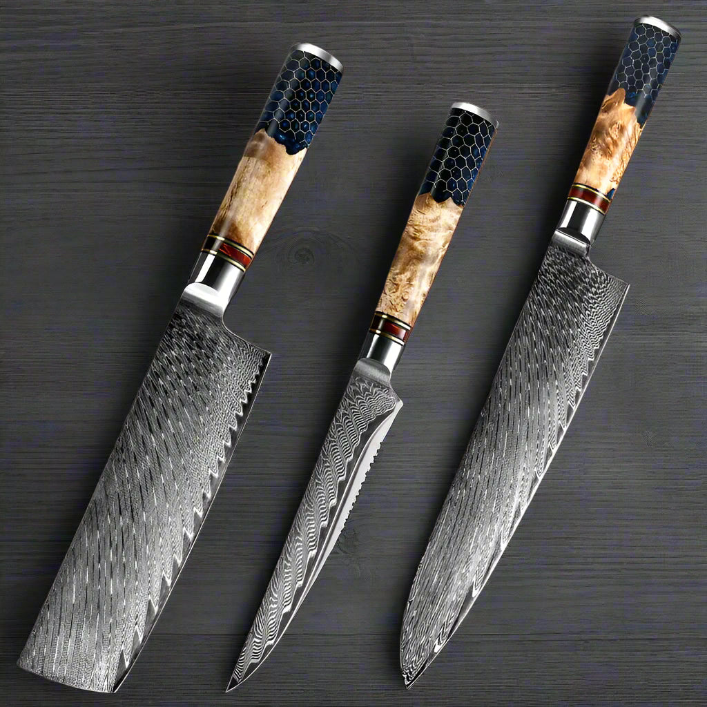 Kuro Forge 1-3 Piece Honeycomb Series Knife Set