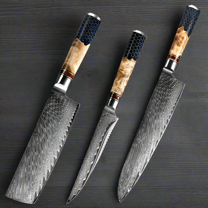 Kuro Forge 1-3 Piece Honeycomb Series Knife Set