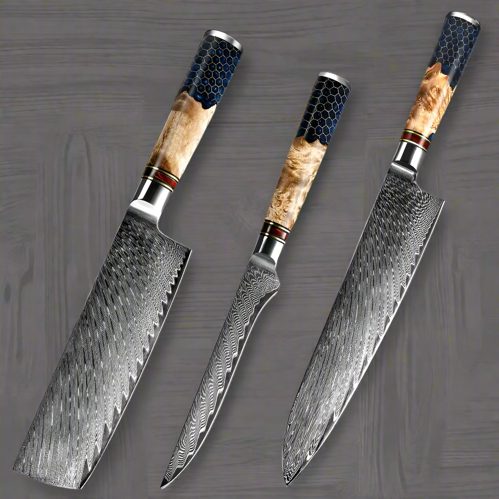 Kuro Forge 1-3 Piece Honeycomb Series Knife Set