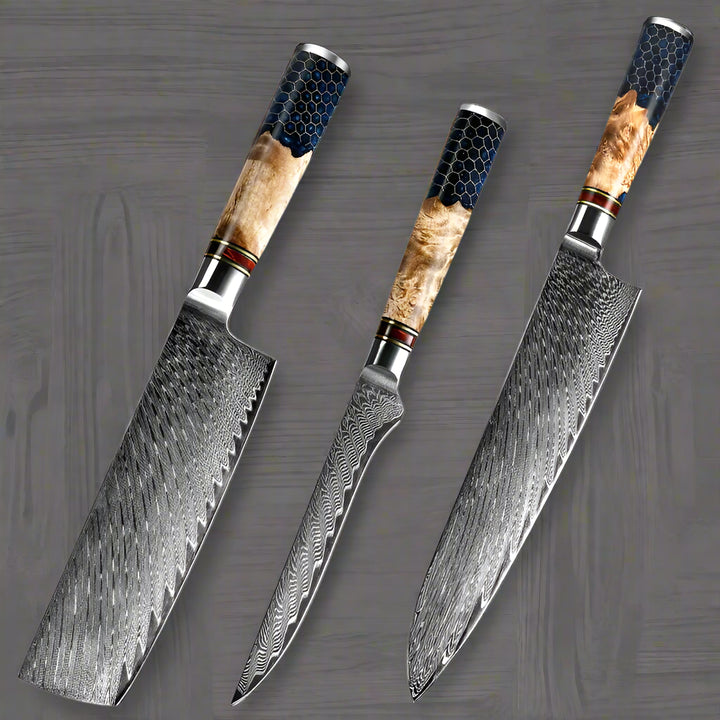 Kuro Forge 1-3 Piece Honeycomb Series Knife Set