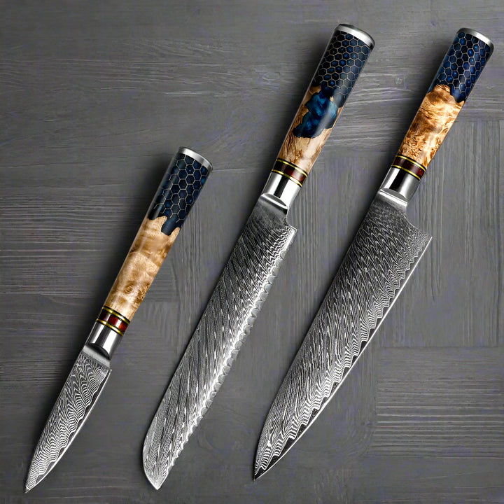 Kuro Forge 1-3 Piece Honeycomb Series Knife Set