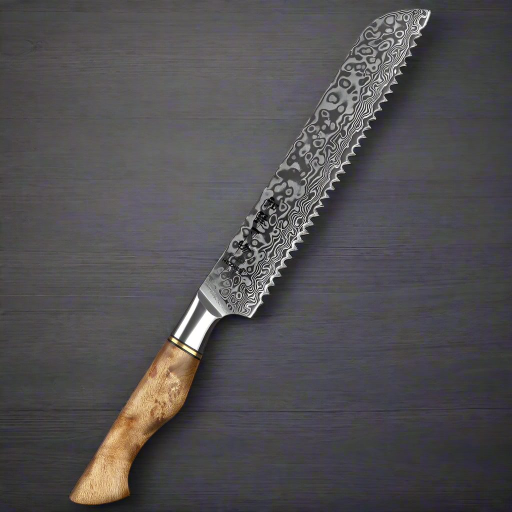 Kuro Forge 1-5-Piece Artisan Teak Handled Knife Set