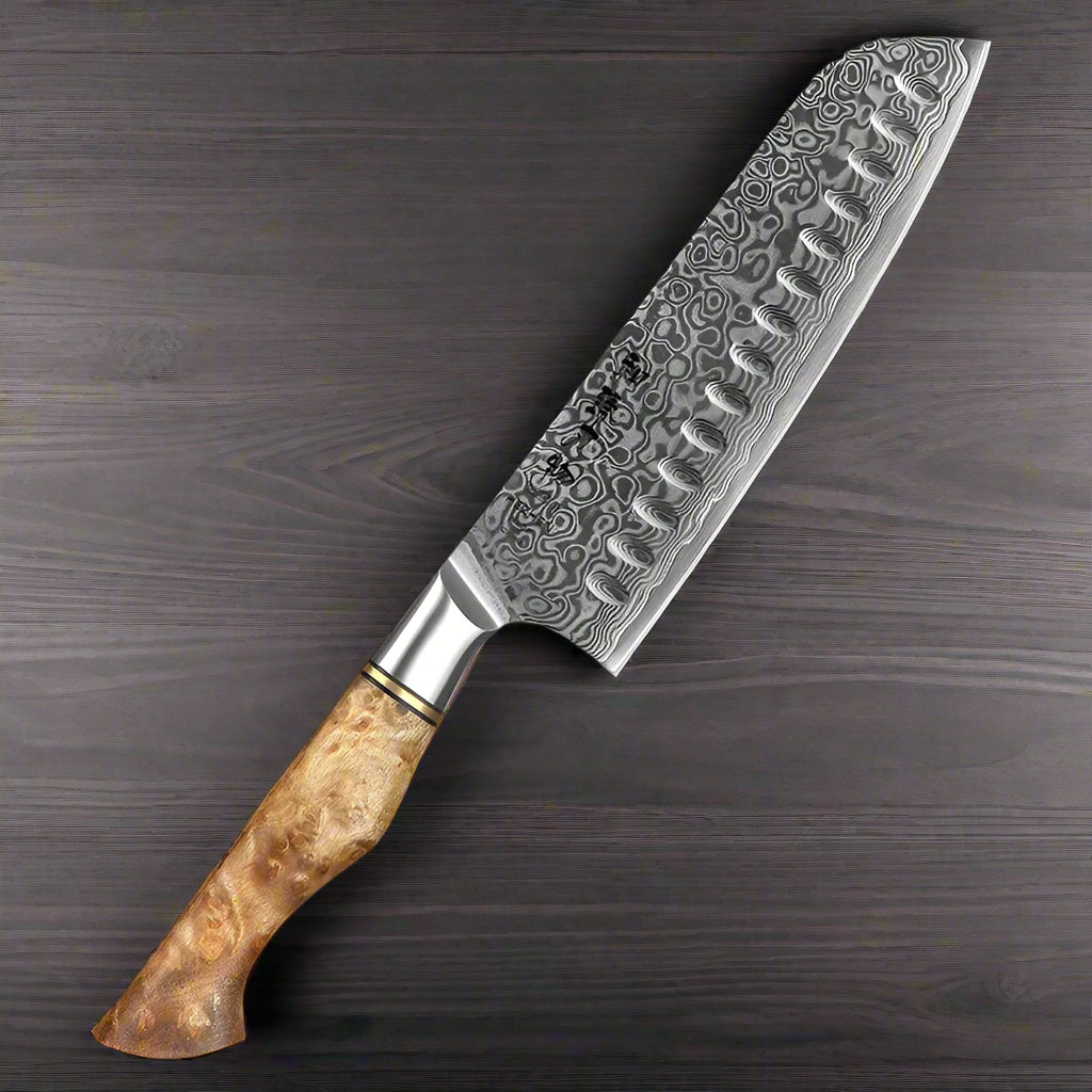 Kuro Forge 1-5-Piece Artisan Teak Handled Knife Set