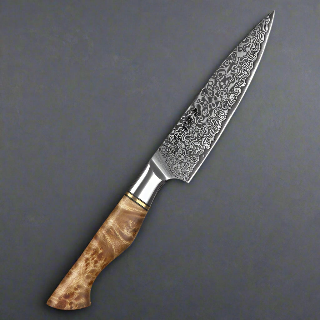 Kuro Forge 1-5-Piece Artisan Teak Handled Knife Set