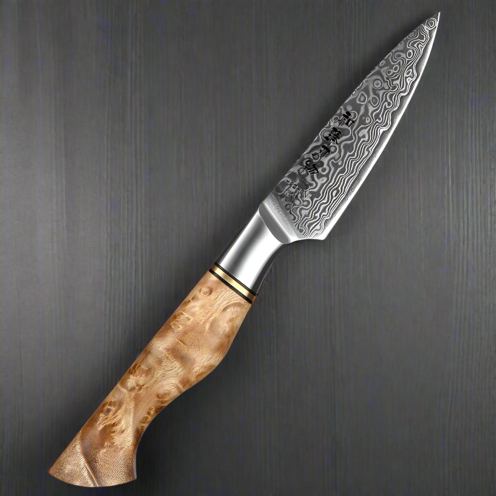 Kuro Forge 1-5-Piece Artisan Teak Handled Knife Set