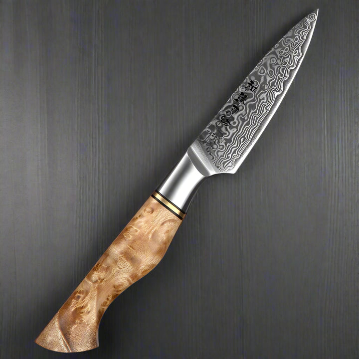 Kuro Forge 1-5-Piece Artisan Teak Handled Knife Set