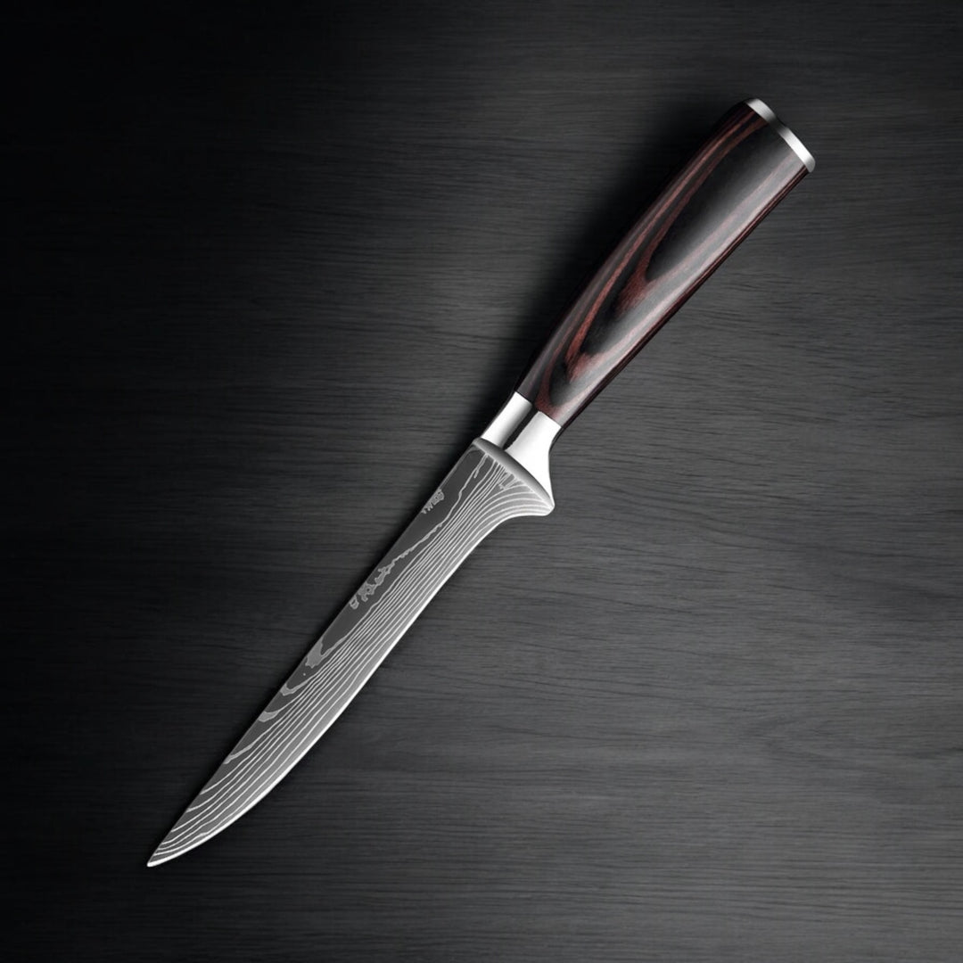 Kuro Forge 1-9 Piece Natural Wood Knife Set