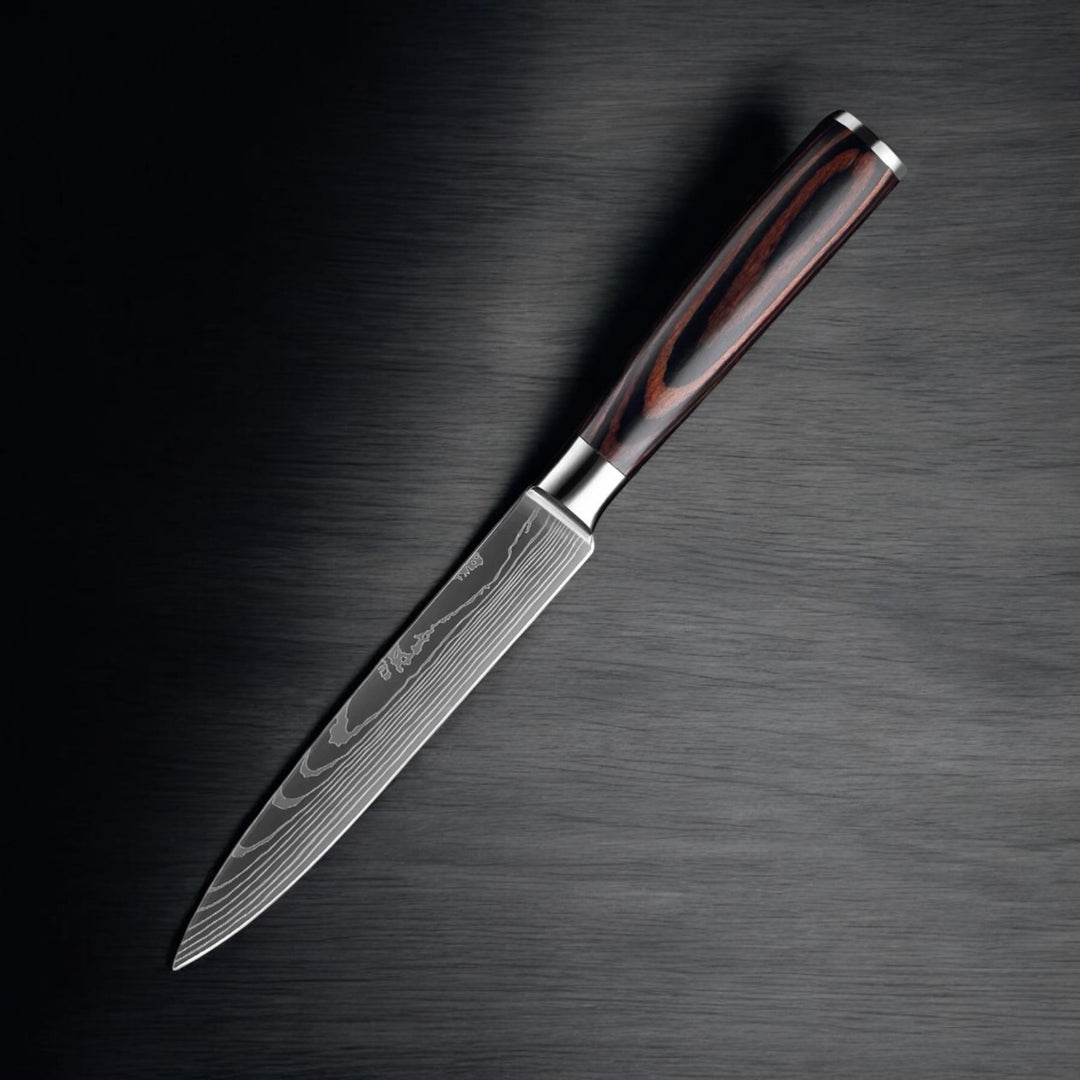 Kuro Forge 1-9 Piece Natural Wood Knife Set