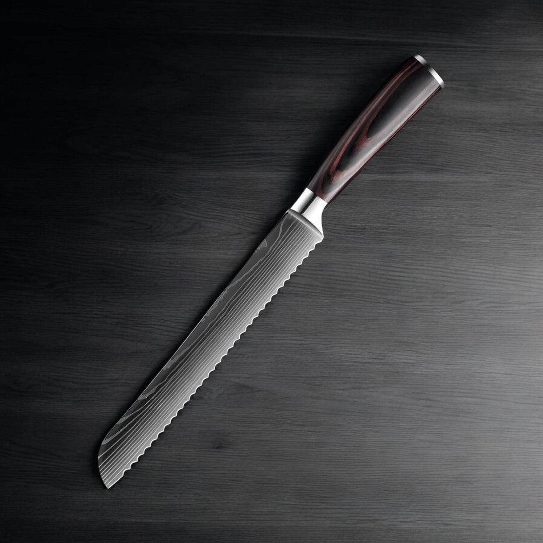Kuro Forge 1-9 Piece Natural Wood Knife Set