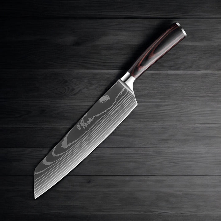 Kuro Forge 1-9 Piece Natural Wood Knife Set