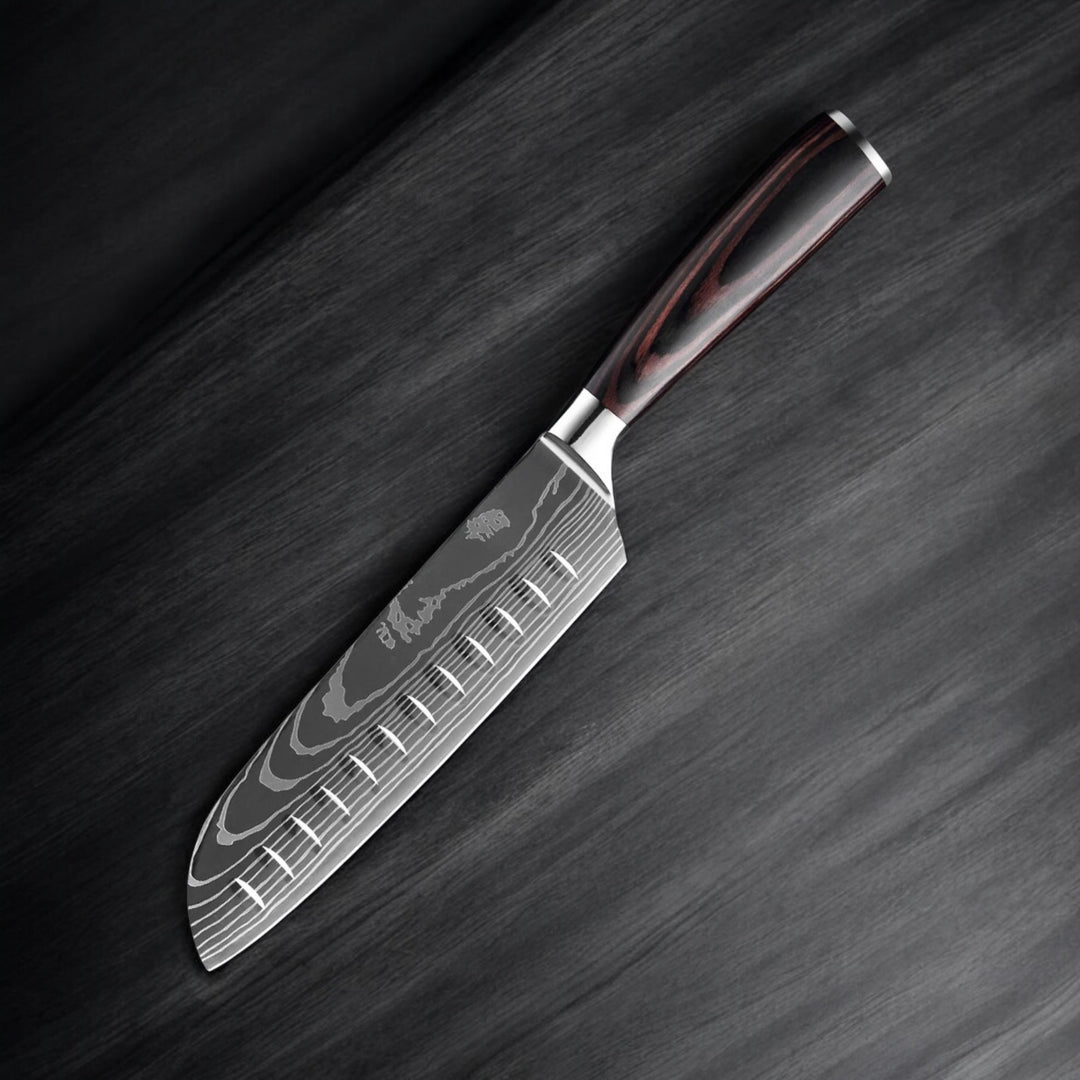 Kuro Forge 1-9 Piece Natural Wood Knife Set