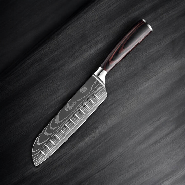 Kuro Forge 1-9 Piece Natural Wood Knife Set
