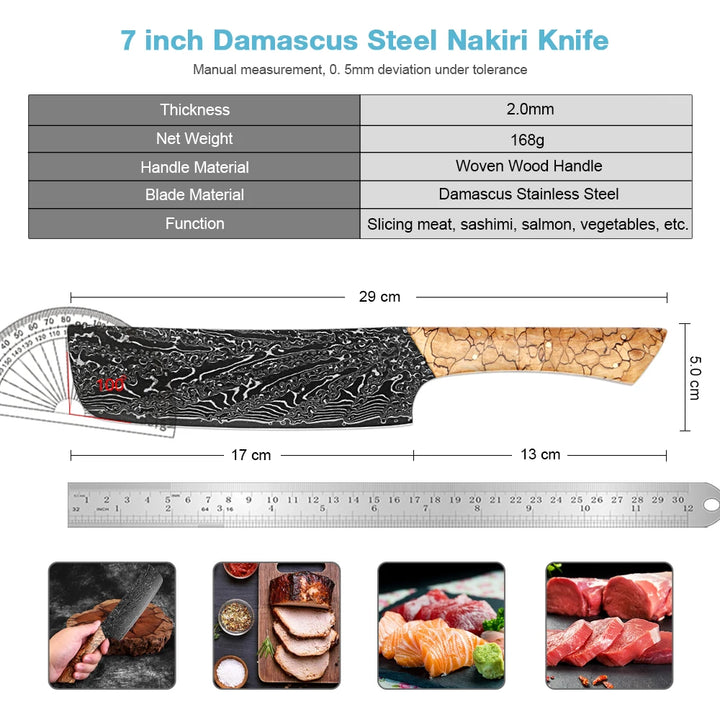 Kuro Forge 7 Inch Full Tang Chef Knife