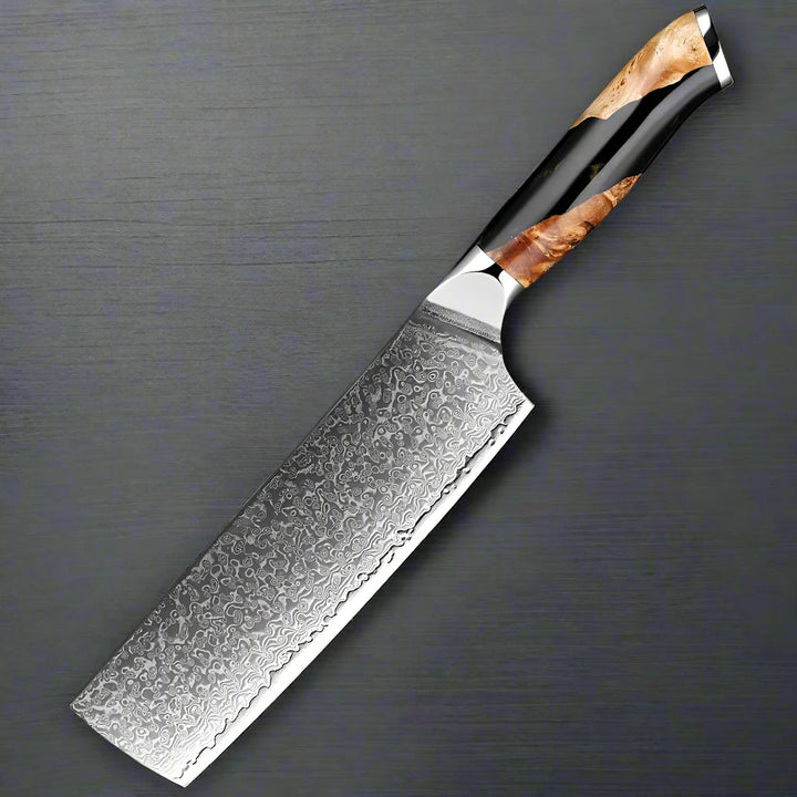 Kuro Forge 1-6 Piece Black Resin & Wooden Handled Knife Set