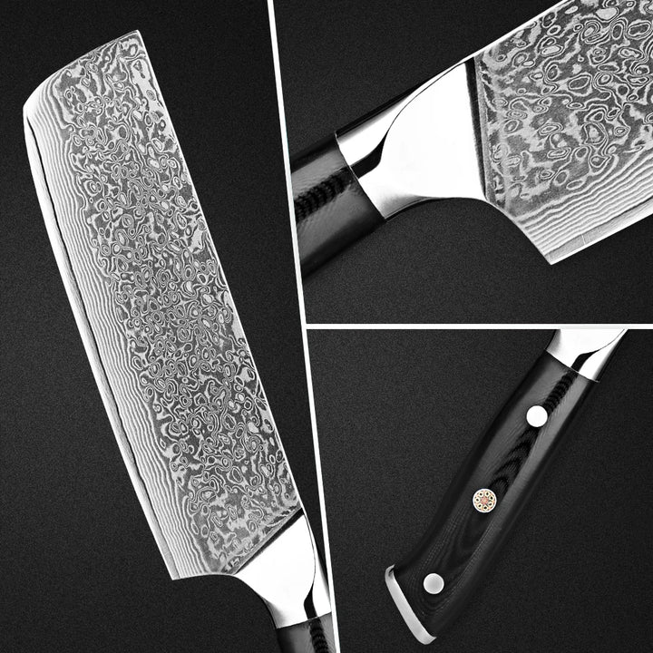 Kuro Forge 7-inch Black Nakiri Knife