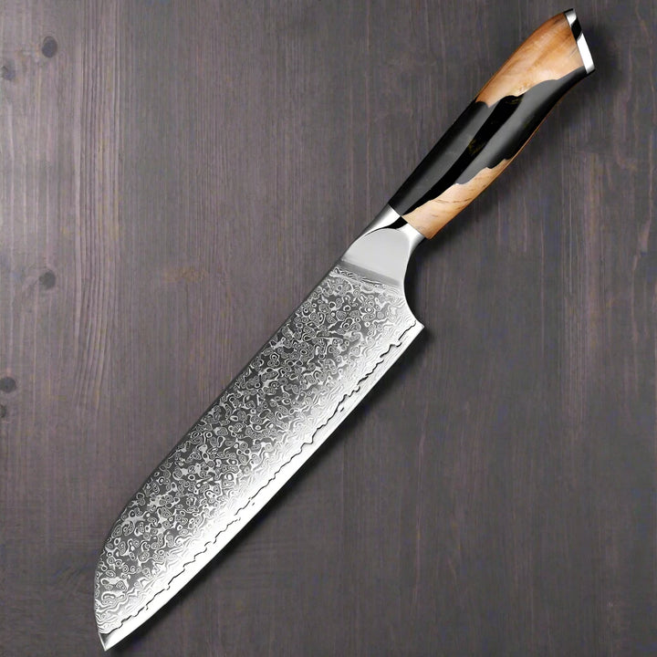 Kuro Forge 1-6 Piece Black Resin & Wooden Handled Knife Set
