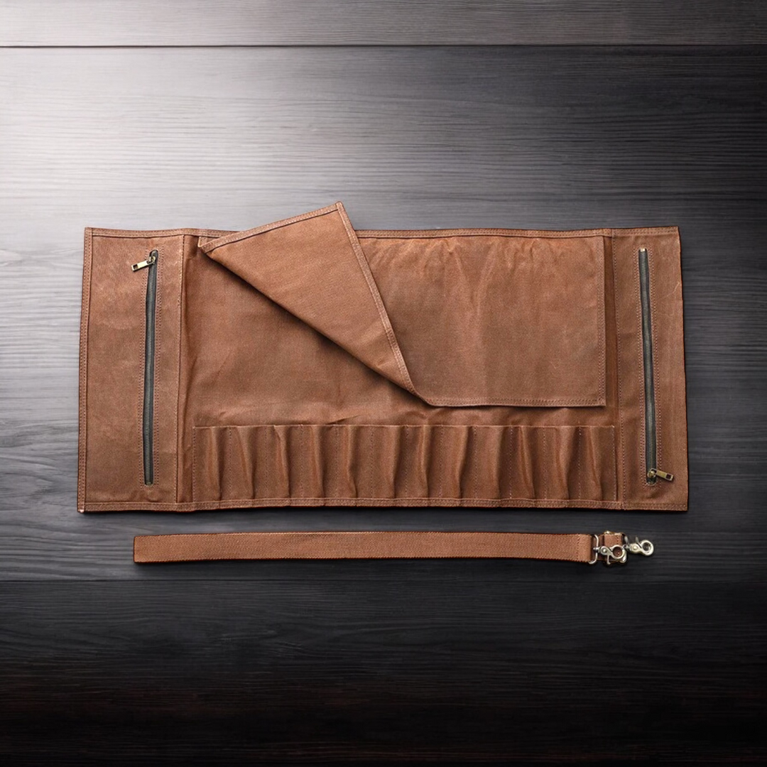 Kuro Forge Premium Leather Knife Roll