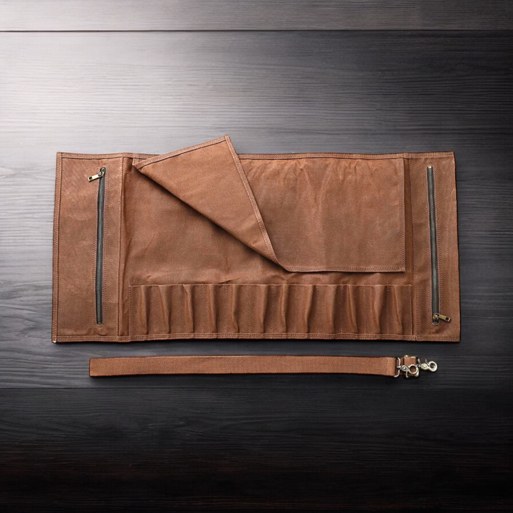 Kuro Forge Premium Leather Knife Roll